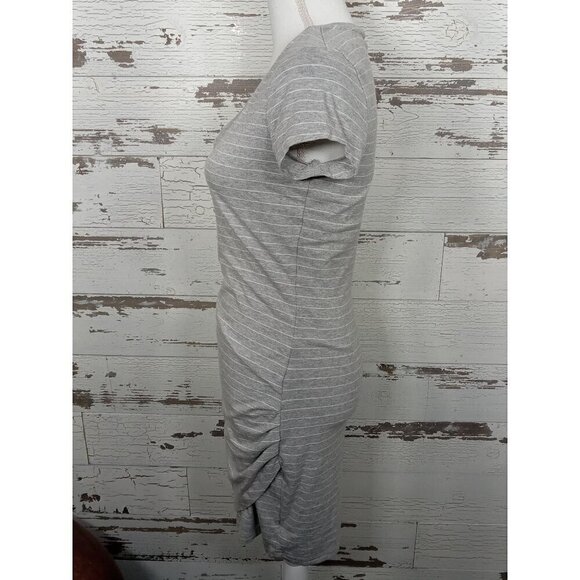 ATHLETA Central Stripe Dress Gray/White Sz S #45054-01 NWOT - Picture 3 of 7